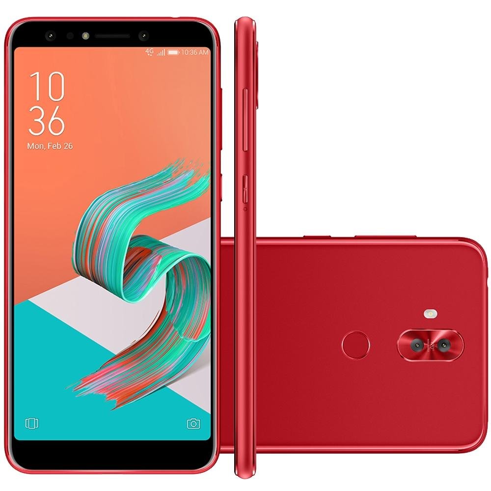 Smartphone Asus Zenfone 5 Selfie, 64GB, 20MP, Tela 6´, Vermelho - ZC600KL-5C111BR Smartphone Asus Zenfone 5 Selfie, 64GB, 20MP, Tela 6´, Vermelho - ZC600KL-5C111BR