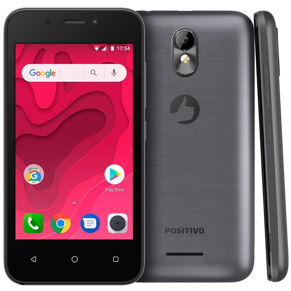 Smartphone Positivo Twist Mini S431, 8GB, 8MP, Tela 4´, Grafite Smartphone Positivo Twist Mini S431, 8GB, 8MP, Tela 4´, Grafite