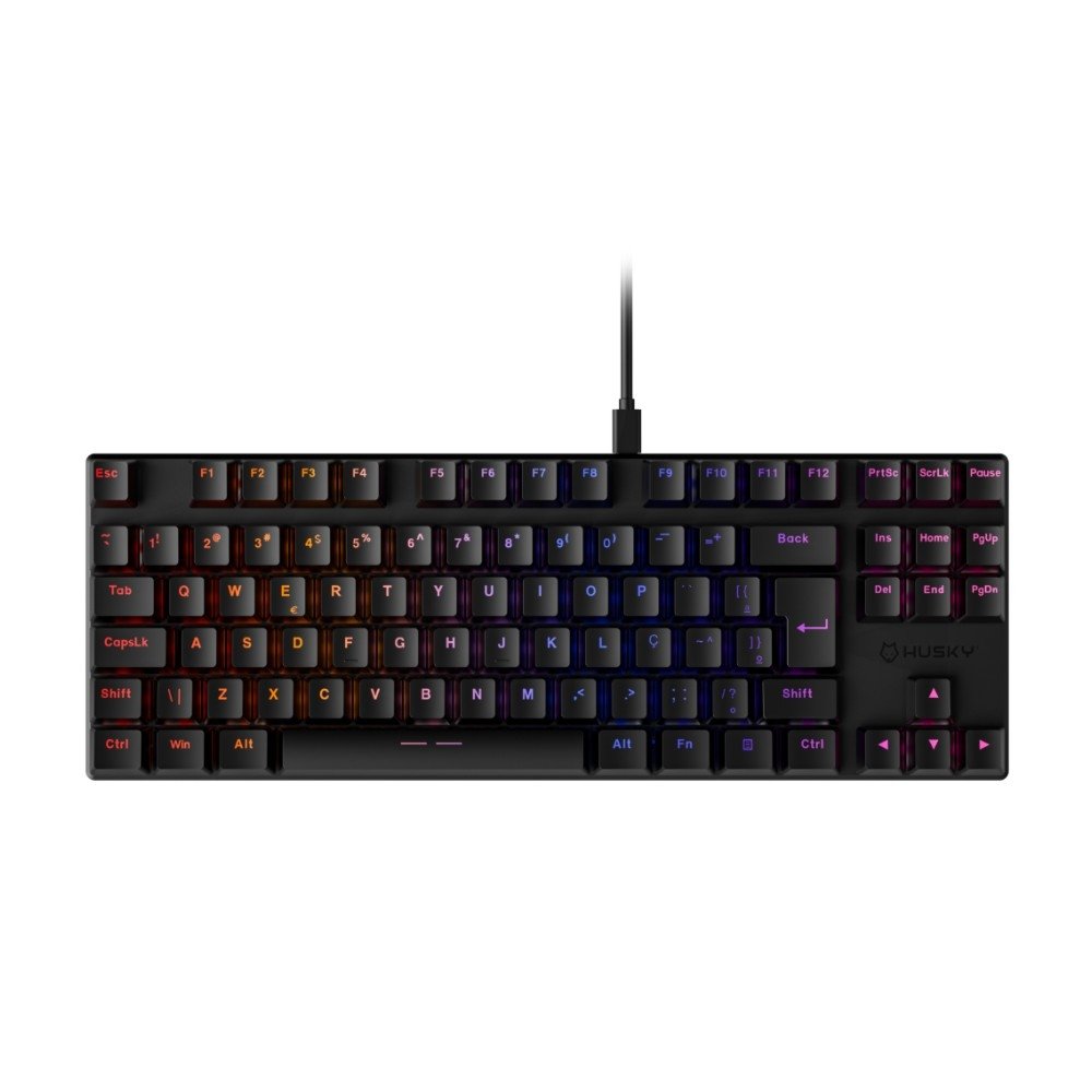 Teclado Mecânico Gamer Husky Harbor, ABNT2, RGB, Switch Gateron Brown, Hotswap, Preto - HTG210PTMA Teclado Mecânico Gamer Husky Harbor, ABNT2, RGB, Switch Gateron Brown, Hotswap, Preto - HTG210PTMA