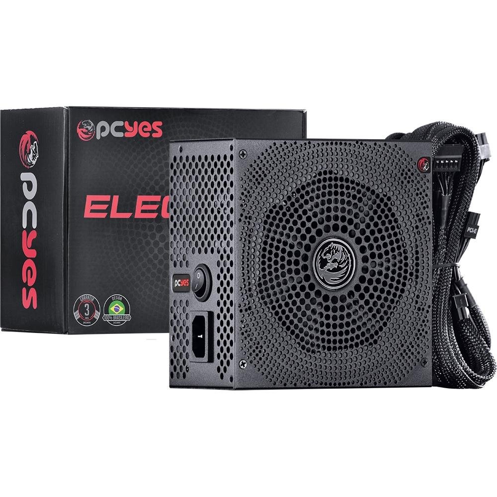 Fonte PCYes 600W 80 Plus White - Electro V2| KaBuM!