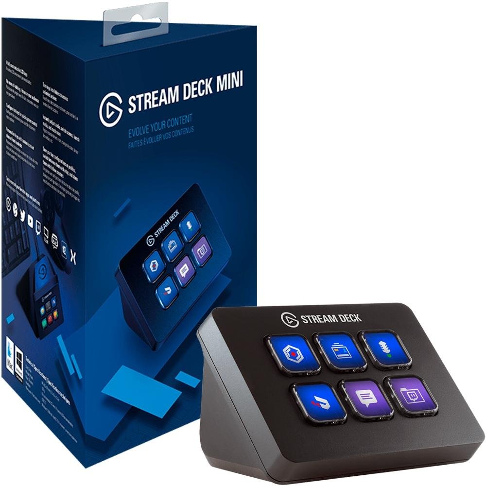 Mesa controladora Streaming Elgato Stream Deck Mini, 6 teclas LCD, USB - 10GAI9901