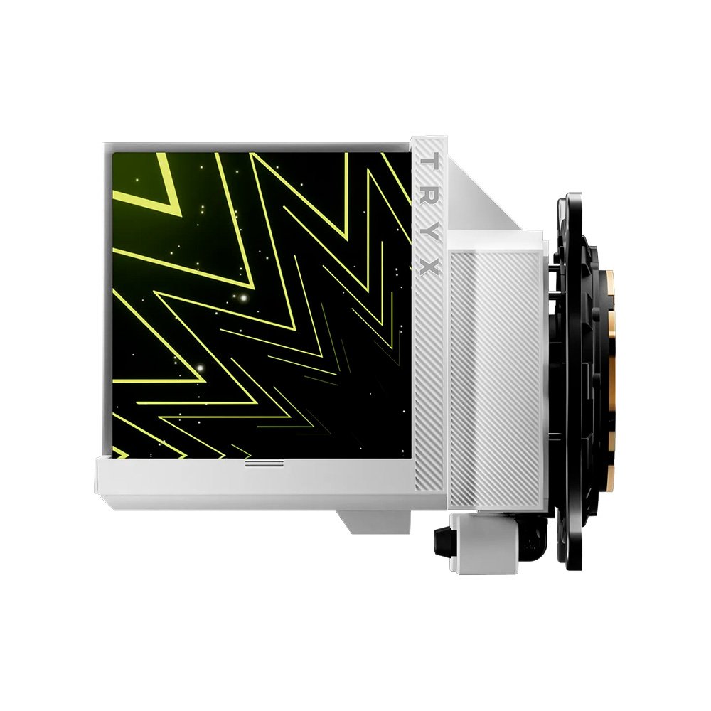 Water Cooler para Processador TRYX Stage, ARGB, 360mm, com Tela Dupla IPS 4", Branco - L-S360A-DM3M-G0W