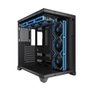Gabinete Gamer Esgaming Mira, Mini Tower, ATX, Frontal e Lateral em Vidro Temperado, Sem Fans, Preto - 1101-BK