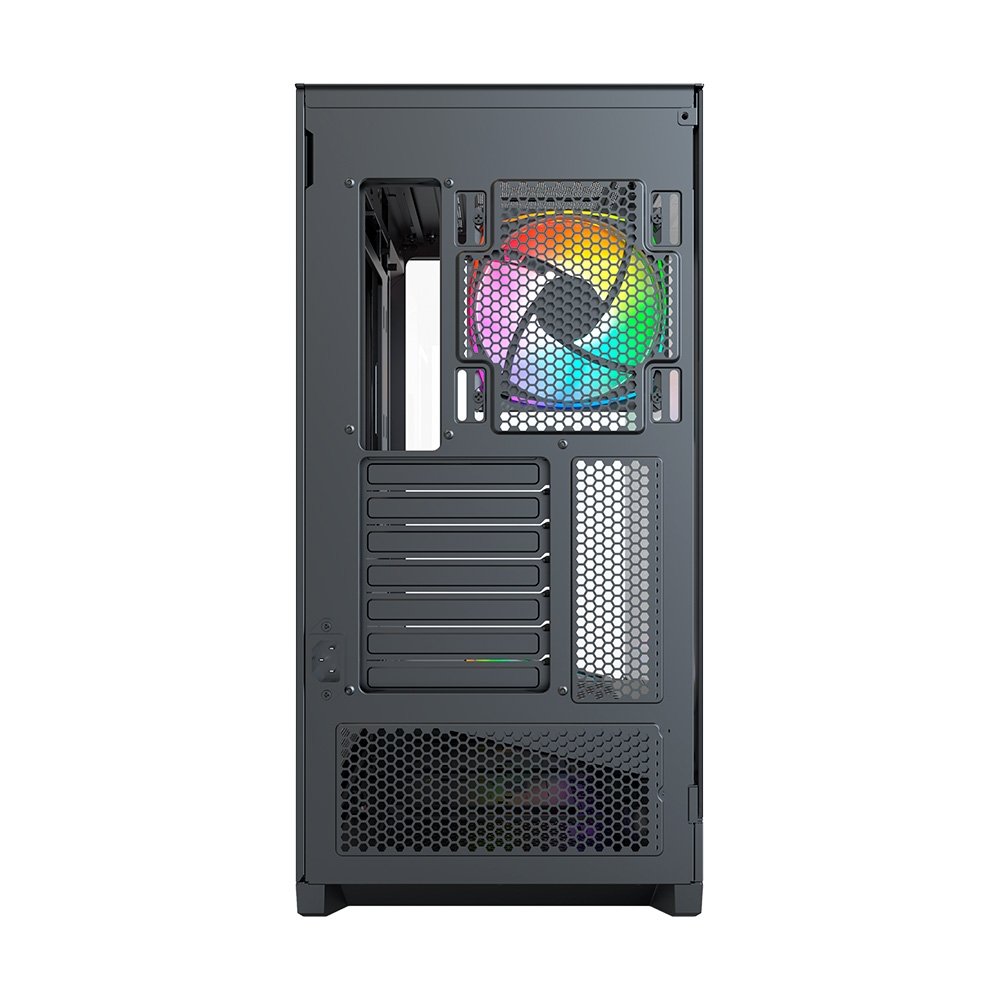 Gabinete Gamer Montech Sky 3, Mid Tower, Vidro Temperado, 3 Fans ARGB, ATX, Preto - SKY3B