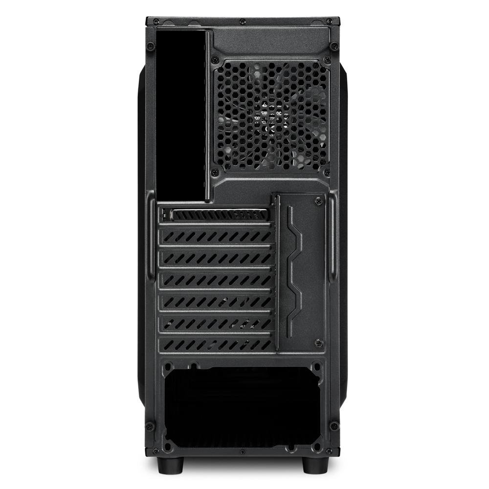 Gabinete Gamer Sharkoon VG6-W Azul, Mid Tower, ATX, Lateral em Acrílico, 3x Fans LED, Preto - VG6-W Gabinete Gamer Sharkoon VG6-W Azul, Mid Tower, ATX, Lateral em Acrílico, 3x Fans LED, Preto - VG6-W