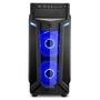 Gabinete Gamer Sharkoon VG6-W Azul, Mid Tower, ATX, Lateral em Acrílico, 3x Fans LED, Preto - VG6-W