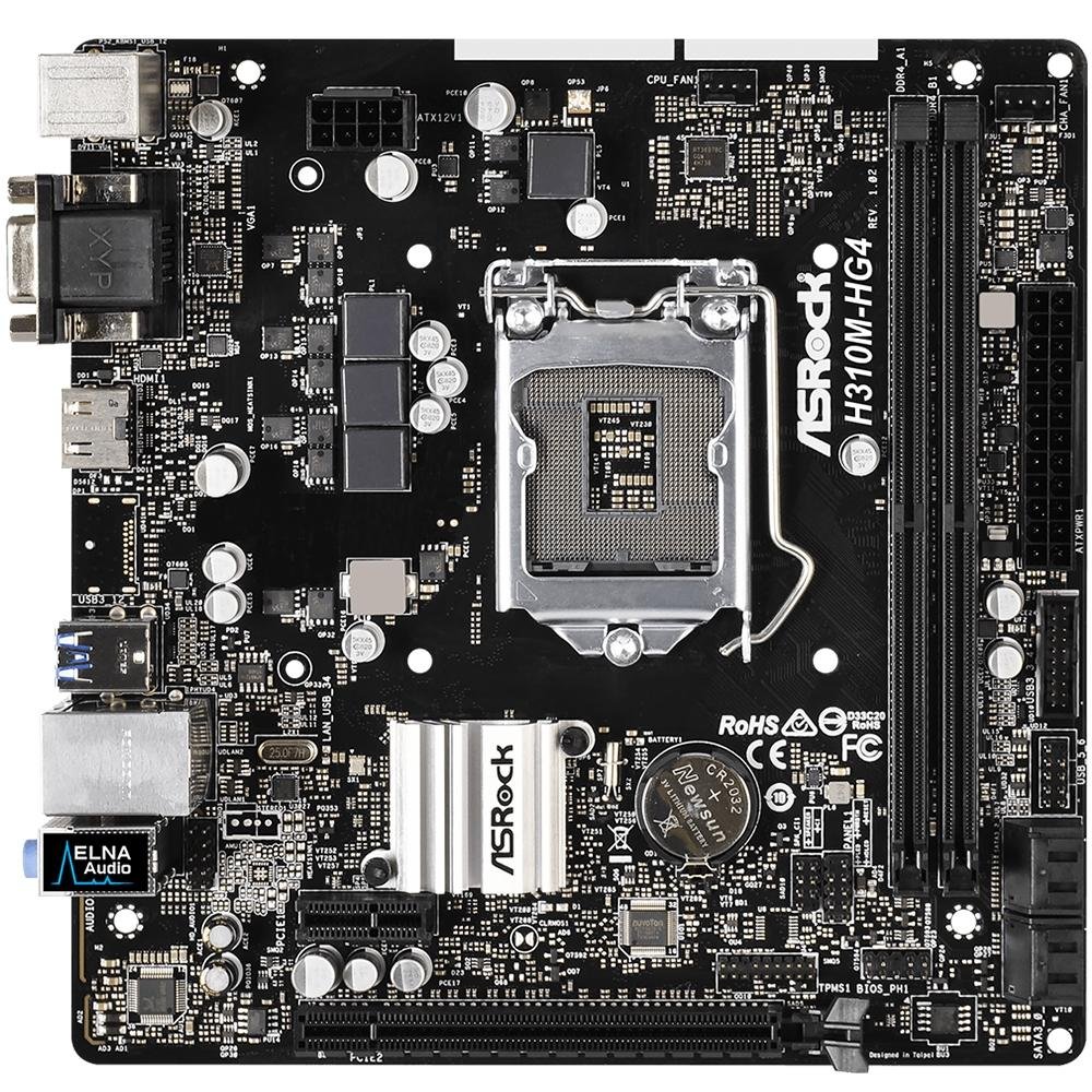 Placa-Mãe ASRock H310M-HG4, Intel LGA 1151, mATX, DDR4