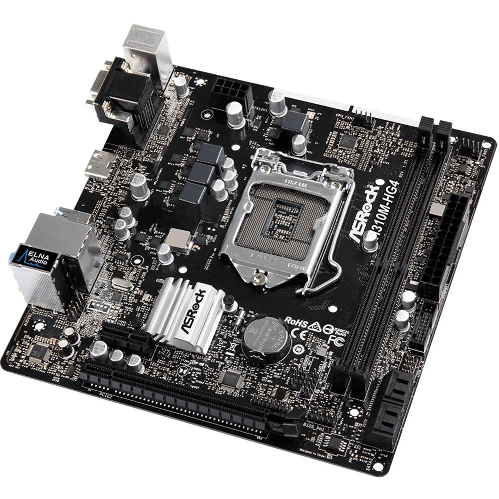 Placa-Mãe ASRock H310M-HG4, Intel LGA 1151, mATX, DDR4