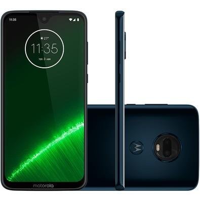 Smartphone Motorola Moto G7 Plus, 64GB, 16MP, Tela 6.2´, Indigo - XT1965-2 Menor preço em Smartphone Motorola Moto G7 Plus, 64GB, 16MP, Tela 6.2´, Indigo - XT1965-2