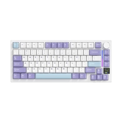 Teclado Mecânico Gamer Sem Fio Attack Shark X820 Ultra, RGB, Switch Shark, Starlight White - X820 ULTRA Starlight White
