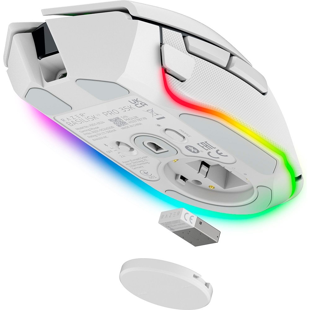 Razer Basilisk V3 Pro ホワイト Razer Basilisk V3 Pro: O Mouse Gamer Total | KaBuM