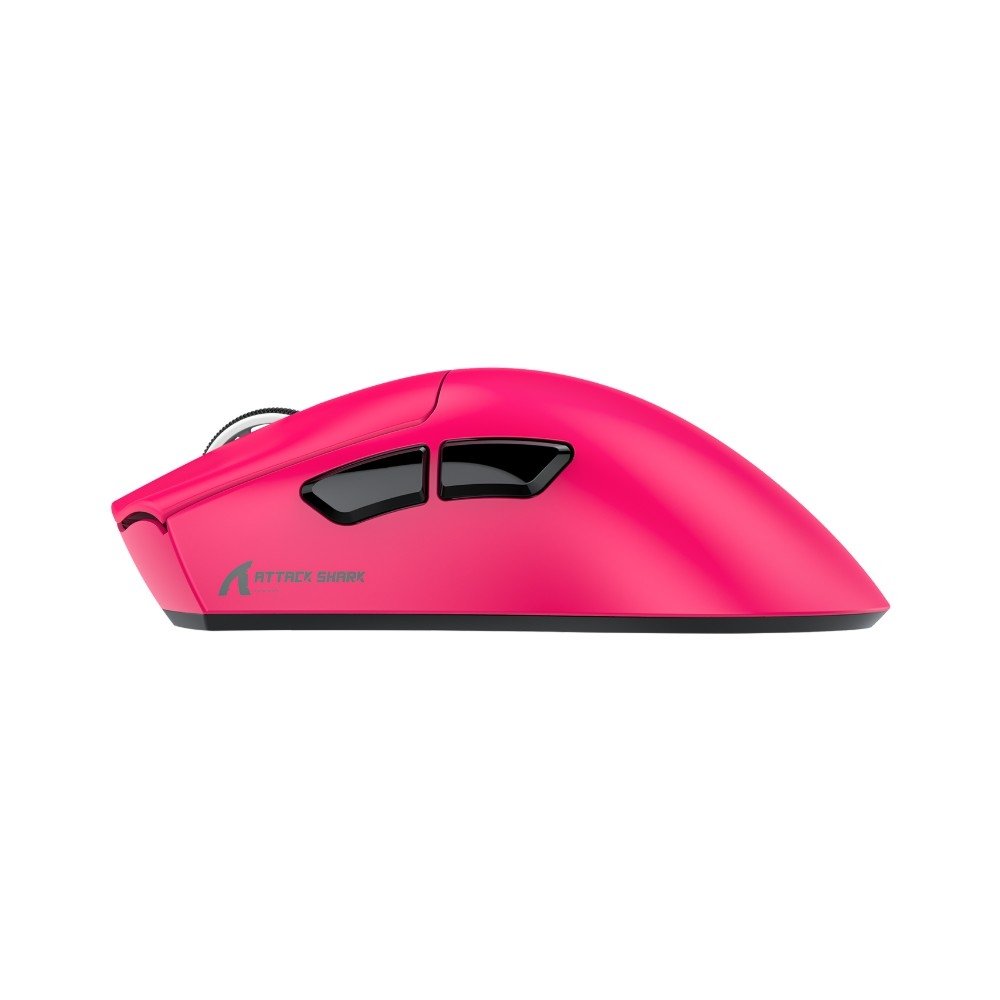 Mouse Gamer Sem Fio Attack Shark V3, 25000 DPI, Tri-Mode Wireless Bluetooth USB-C, Berry Red - V3 Mouse Gamer Sem Fio Attack Shark V3, 25000 DPI, Tri-Mode Wireless Bluetooth USB-C, Berry Red - V3
