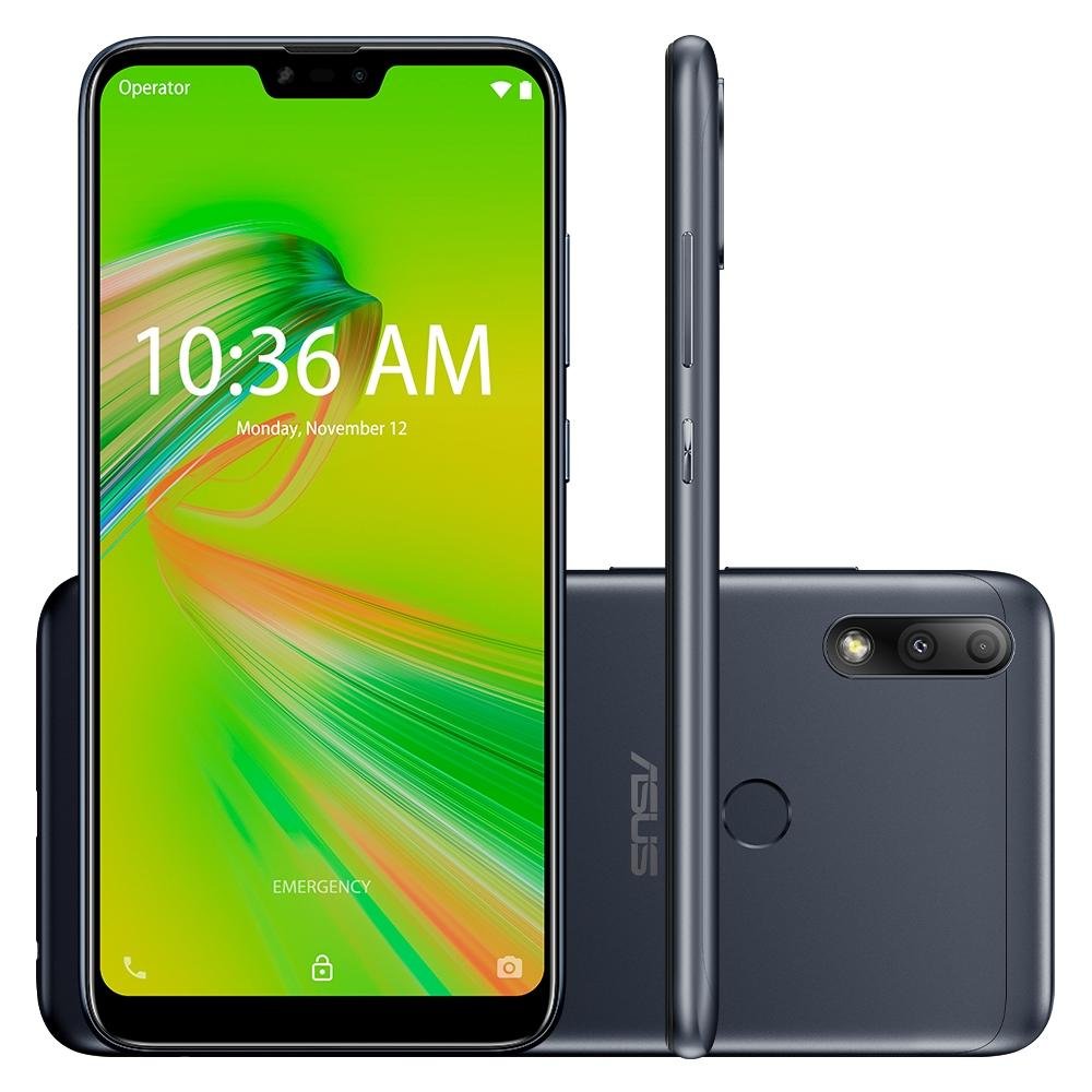 Smartphone Asus Zenfone Max Plus M2, 32GB, 12MP, Tela 6.2´, Preto - ZB634KL-4A001BR Smartphone Asus Zenfone Max Plus M2, 32GB, 12MP, Tela 6.2´, Preto - ZB634KL-4A001BR