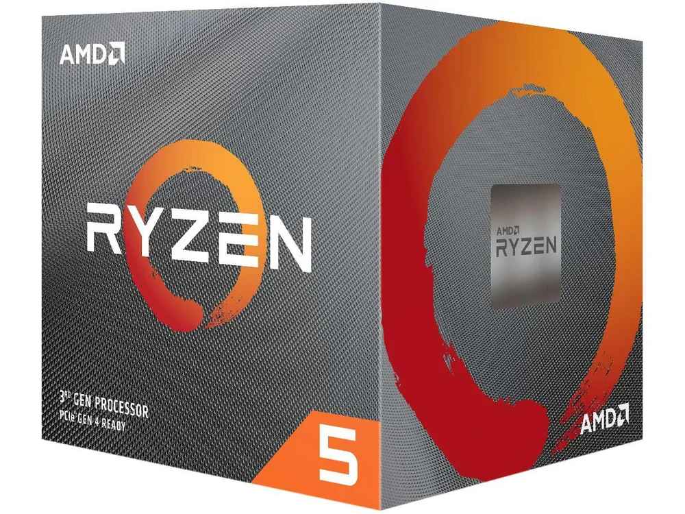 CPU AMD Ryzen 5 3600X CPU Processador AMD Ryzen 5 3600X 38 GHz 32MB KaBuM
