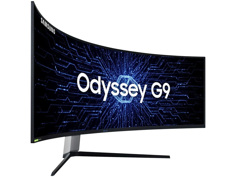 Monitor Gamer Curvo Samsung Odyssey 49" DQHD, Série G9, 240Hz, 1Ms, HDMI + DP, G-sync, Freesync - Lc49g95tsslxzd Monitor Gamer Curvo Samsung Odyssey 49" DQHD, Série G9, 240Hz, 1Ms, HDMI + DP, G-sync, Freesync - Lc49g95tsslxzd