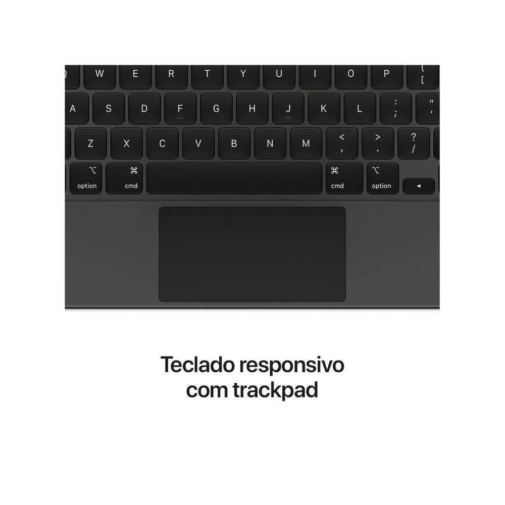 Magic Keyboard Apple, Para iPad, Preto, Original | KaBuM!