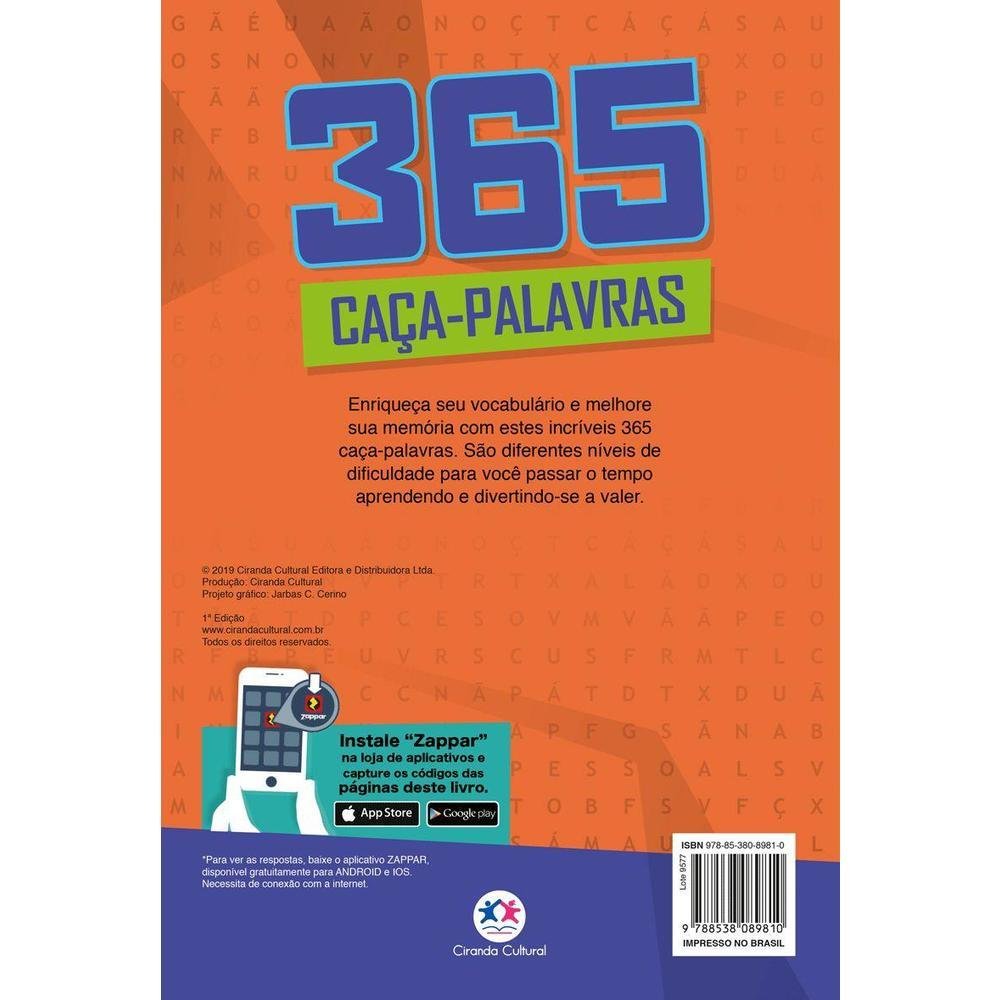 Livro - 365 caça-palavras II
