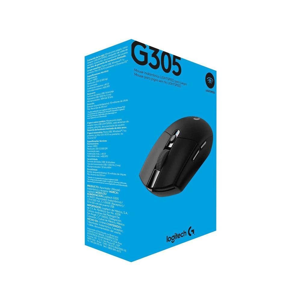 Mouse Gamer Sem Fio Sensor Óptico 12000DPI