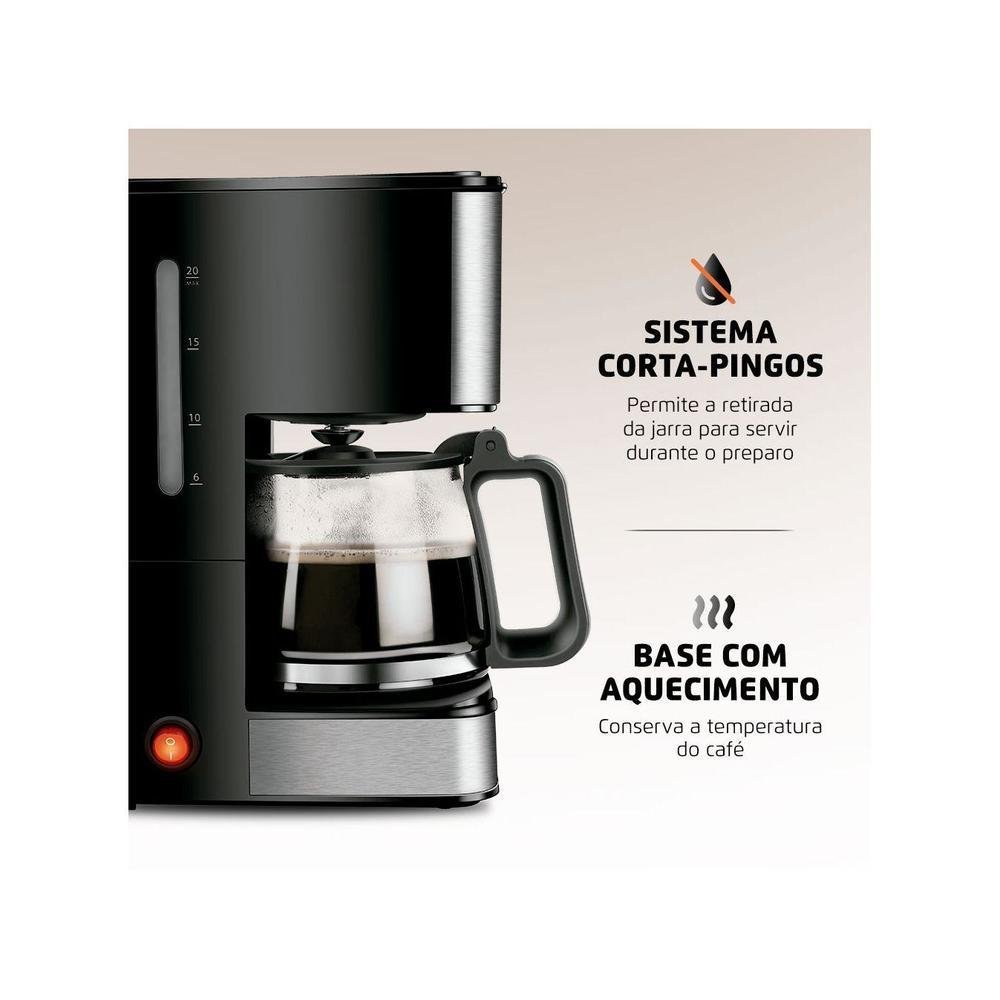 Cafeteira Elétrica Mondial Dolce Arome 20 Cafés