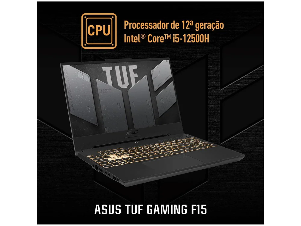 パソコン ASUS TUF Gaming F15 FX507ZC4 Notebook Gamer Asus Tuf Gaming F15 Fx507zc4 KaBuM