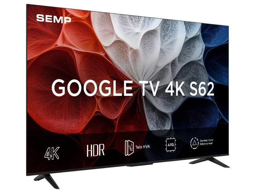 Smart TV 55"" SEMP 4K LED 55S62 Google TV AiPQ Pro Google Assistente 3 HDMI e USB - view 7