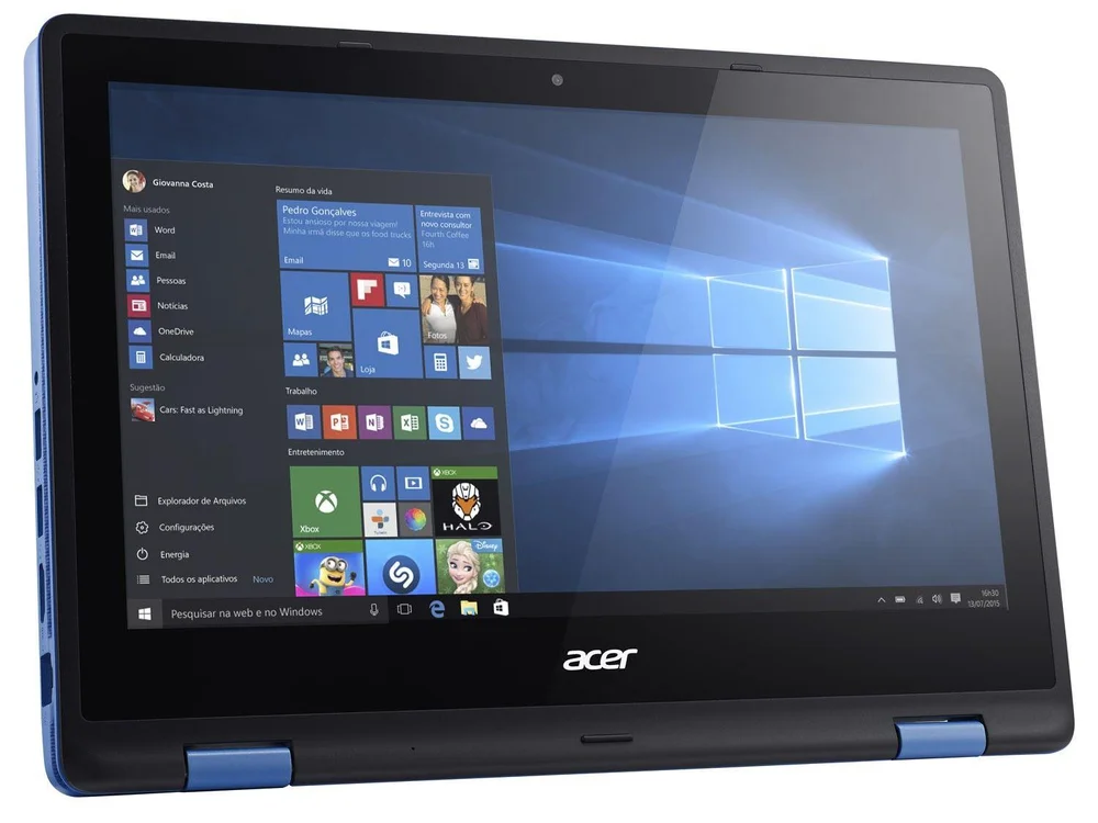 Acer Aspire R11 128GB/4GB/Office/タッチパネル Notebook 2 em 1 Acer Aspire R11 Intel Quad Core