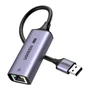 Adaptador Ugreen Usb A 3.0 Pra Lan Rj45 2.5g Fêmea Cinza