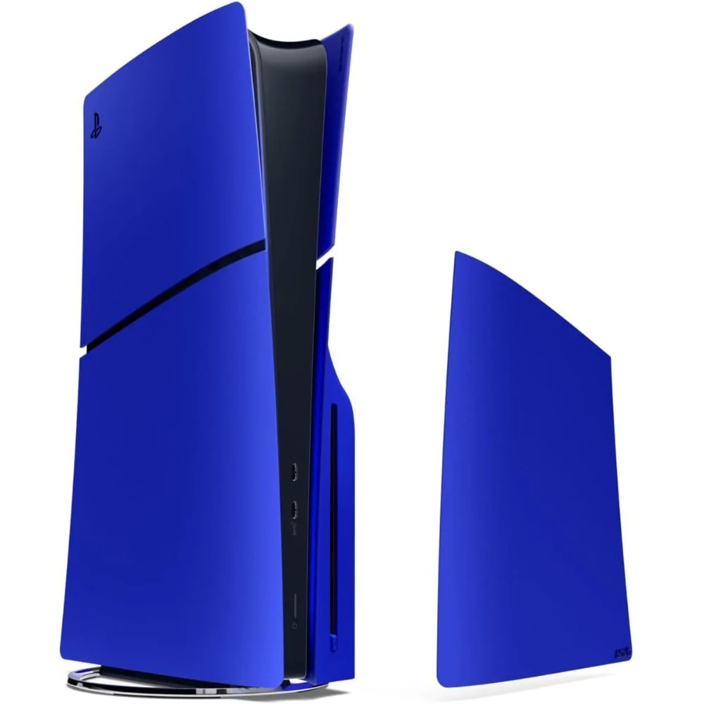 Tampas Do Console Ps5 Slim Com Drive E Digital Azul Cobalt Blue   Sony