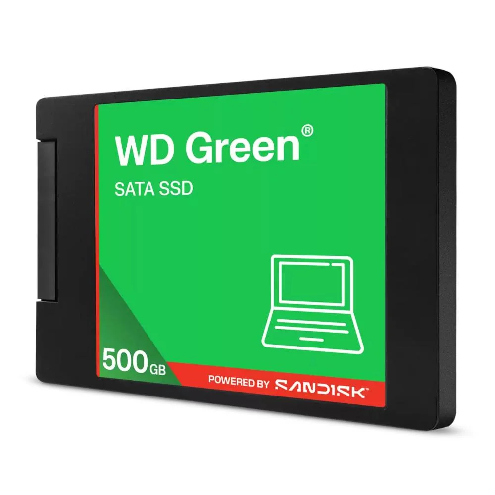SSD 500gb Sata3 Wd Green, Desempenho De Leitura Sequencial De 545mb/s, WD SSD 500gb Sata3 Wd Green, Desempenho De Leitura Sequencial De 545mb/s, WD