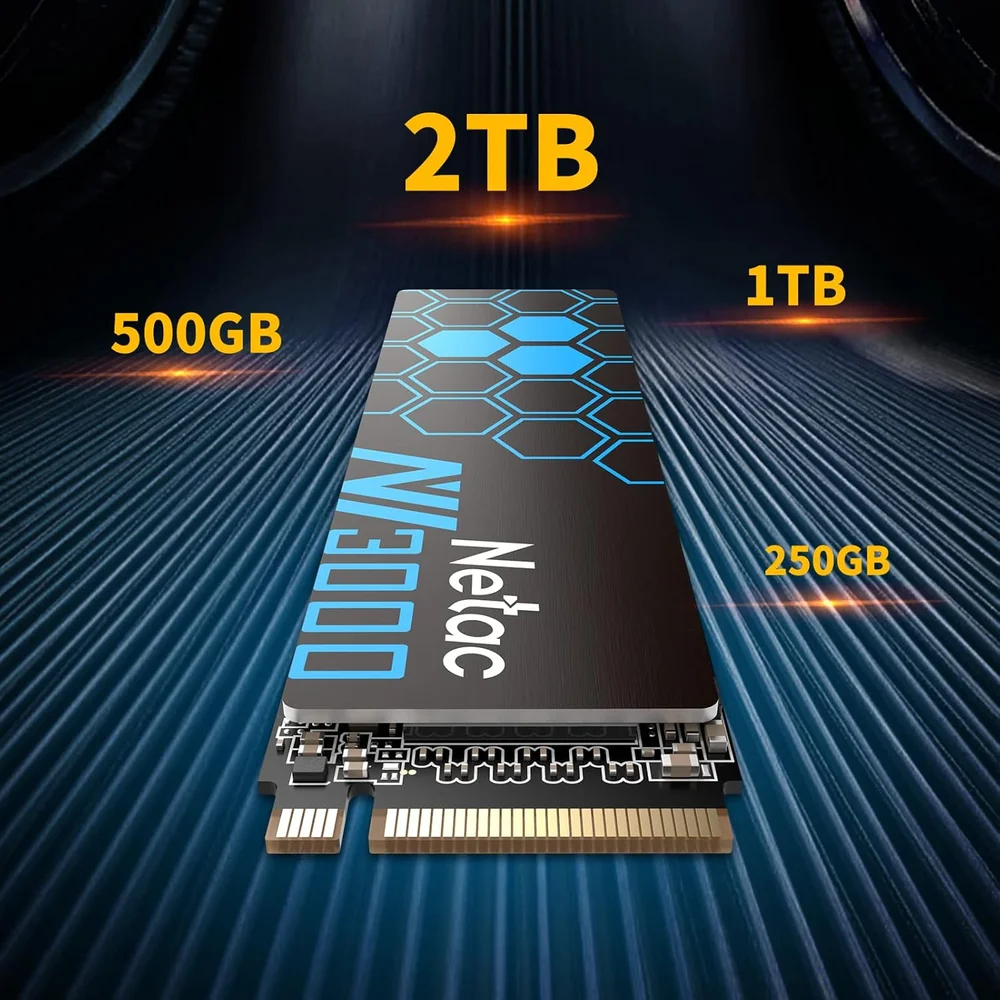 SSD NVMe Netac 250GB M.2 2280 3D NAND Pcie 3.0 - Alta Velocidade SSD NVMe Netac 250GB M.2 2280 3D NAND Pcie 3.0 - Alta Velocidade