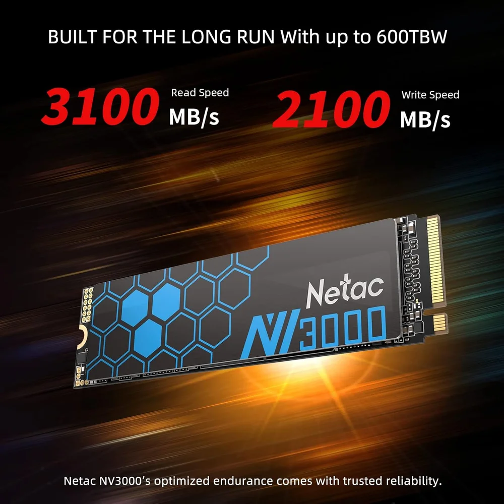 SSD NVMe Netac 250GB M.2 2280 3D NAND Pcie 3.0 - Alta Velocidade SSD NVMe Netac 250GB M.2 2280 3D NAND Pcie 3.0 - Alta Velocidade