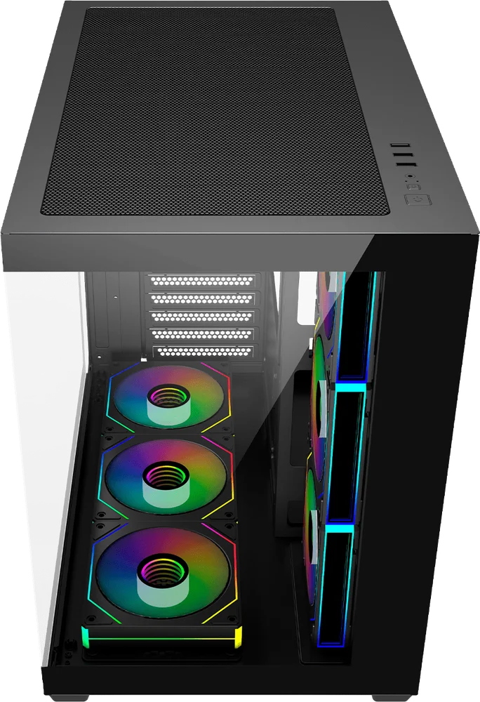 Gabinete Gamer Aquário Cg-01l7 Ghost Shark 2 Atx Sem Fans