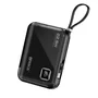 Power Bank Hrebos Powersquare 10.000mah Cor Preto Carregador Portátil Rápido Alta Capacidade Para Celular Modelo Pb-927