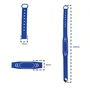Pulseira Rfid 125 Khz Silicone Slim Azul - 10 Unidades