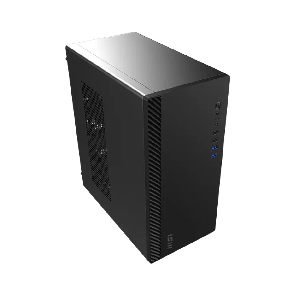 Gabinete Msi M100p Pro Shield Mid Tower C/1 Fan Preto Gabinete Msi M100p Pro Shield Mid Tower C/1 Fan Preto