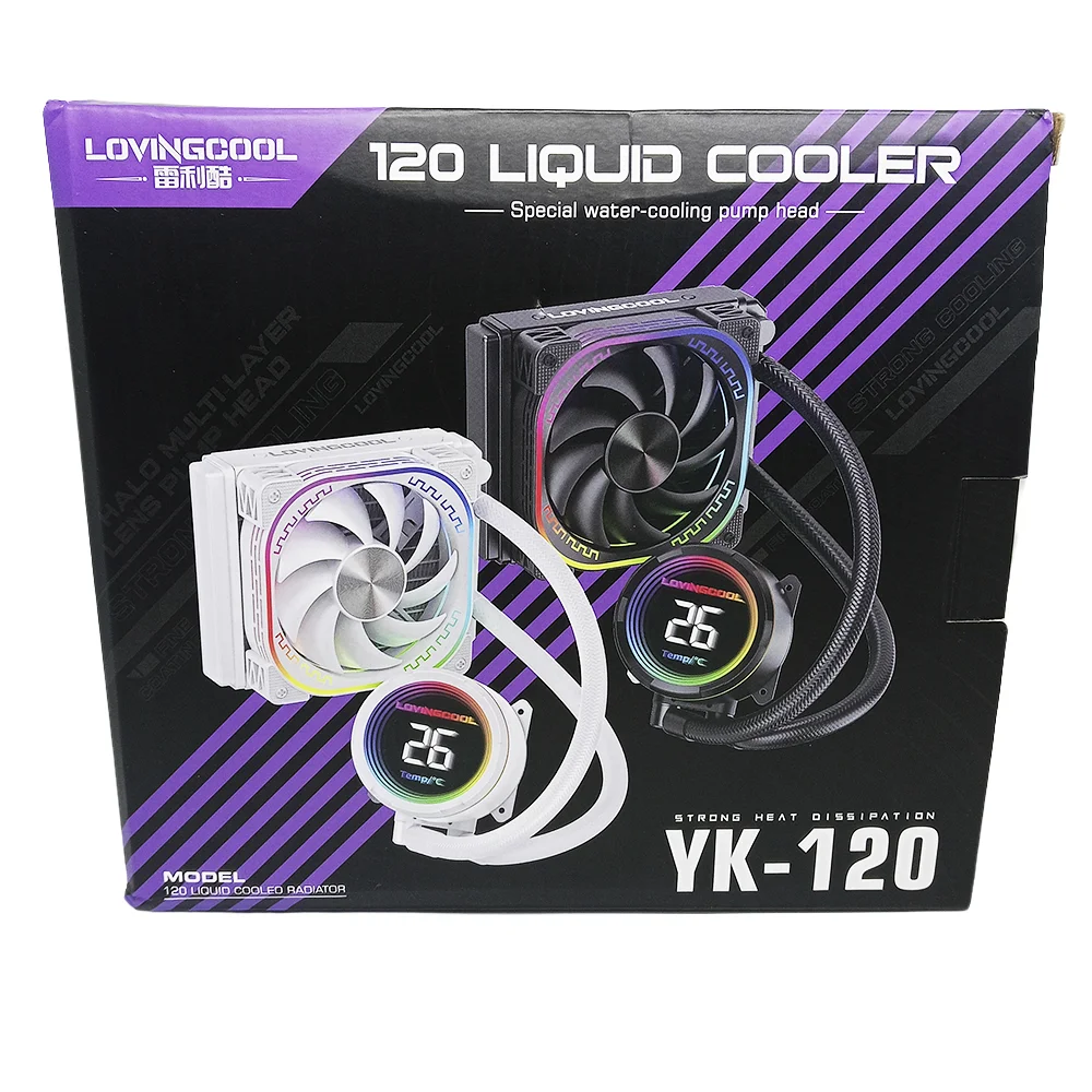 Water Cooler ARGB Gamer One Fan Lovingcool Líquido 160mm Cor:branco