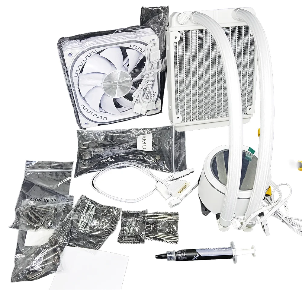Water Cooler ARGB Gamer One Fan Lovingcool Líquido 160mm Cor:branco