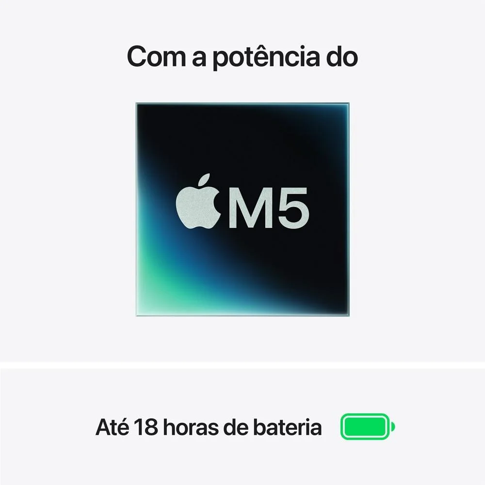Macbook Air 15" M5, Cpu 10 Núcleos E Gpu 10 Núcleos, 16gb Ram, 1TB SSD - Estelar