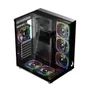 Gabinete Gamer Rise Mode Galaxy Full Glass X Mid Tower Vidro Temperado USB 3.0 S/ Fan Preto - RM-CA-FGX-B