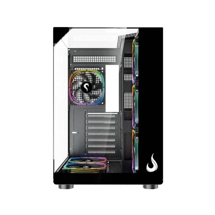 Gabinete Gamer Rise Mode Galaxy Full Glass X Mid Tower Vidro Temperado USB 3.0 S/ Fan Preto - RM-CA-FGX-B Gabinete Gamer Rise Mode Galaxy Full Glass X Mid Tower Vidro Temperado USB 3.0 S/ Fan Preto - RM-CA-FGX-B