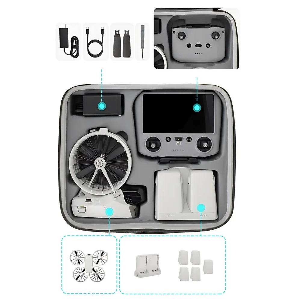 Case Maleta Para Drone Dji Flip Kit - Sunnylife Cor:preto