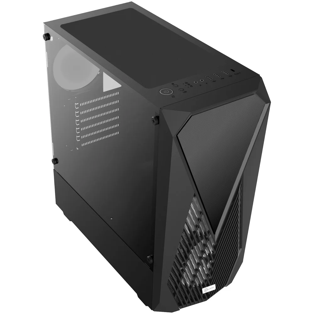 Gabinete Gamer Kalkan Joturn Lite S/fan S/fonte Atx Midtower Vidro Temperado Preto - Klk00087 Gabinete Gamer Kalkan Joturn Lite S/fan S/fonte Atx Midtower Vidro Temperado Preto - Klk00087