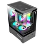 Gabinete Gamer Clanm Megalon mATX mini-ITX VGA 280mm Cooler 167mm Vidro 3mm USB 3.0