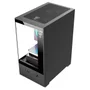 Gabinete Gamer Clanm Megalon mATX mini-ITX VGA 280mm Cooler 167mm Vidro 3mm USB 3.0