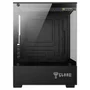 Gabinete Gamer Clanm Megalon mATX mini-ITX VGA 280mm Cooler 167mm Vidro 3mm USB 3.0