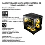 Gabinete Clanm Grodd Mid Tower Preto Vidro 3mm mATX mini-ITX Suporta VGA 320mm ATX