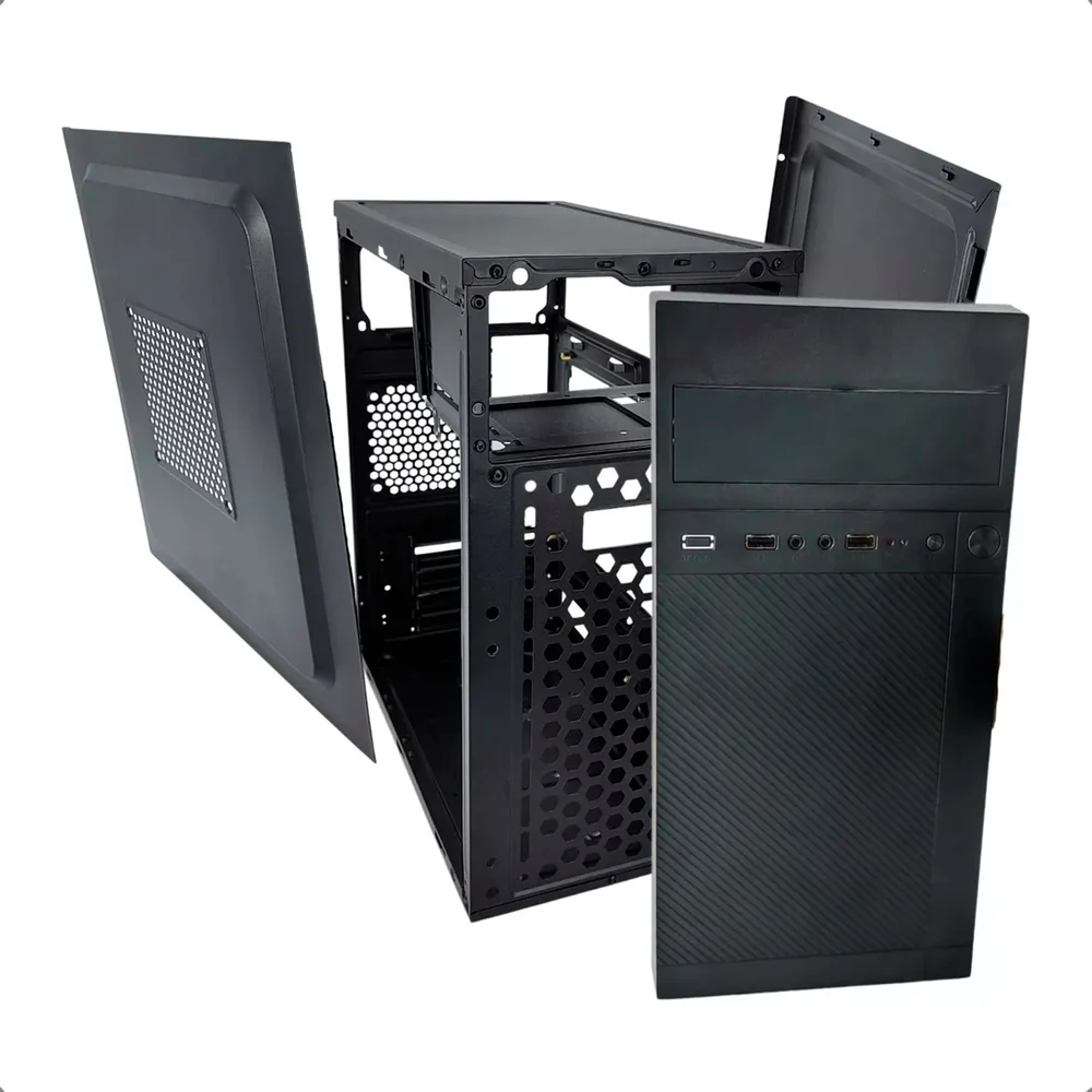 Gab. Matx Brazilpc Bpc-310m-3 (2xusb/audio) S/ Fonte Box Gab. Matx Brazilpc Bpc-310m-3 (2xusb/audio) S/ Fonte Box