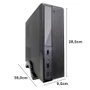 Gabinete Slim Htq562b - Sff Micro-atx Com Fonte 200w Real Sfx – Preto