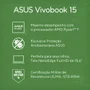 Notebook Asus Vivobook 15 M1502ya Amd Ryzen 7 5825u 8GB Ram 512 Gb SSD WINDOWS 11 Home 15,6" Lcd LED Fhd Nível Ips Cool Silver Bq966w