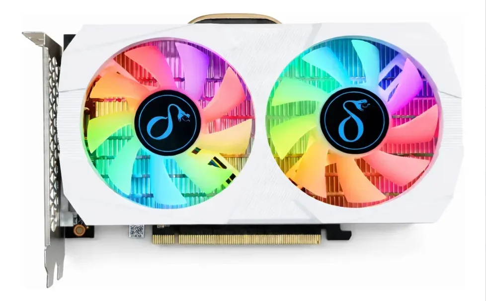 Placa de Vídeo RX580 8GB GDDR5 RGB Branca | Dual Fan | HDMI/DVI/VGA | PC Gamer